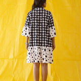 Retro Spots Black and White Dress