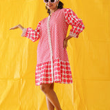 Pink-Up Polka Dress