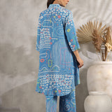 Phalguni Skyblue Bandhani Co-ord Set