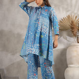 Phalguni Skyblue Bandhani Co-ord Set