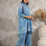 Phalguni Skyblue Bandhani Co-ord Set