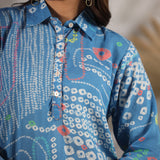 Phalguni Skyblue Bandhani Co-ord Set