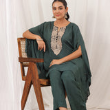 Gulzar Glow Green Co-Ord Set of 2