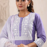 Mariam Cotton Embroidered Kurta Set of 3