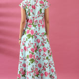 Floral Full Length Cotton Dress