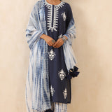 Sahiba Cotton Embroidered Kurta Set of 3