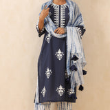 Sahiba Cotton Embroidered Kurta Set of 3