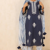 Sahiba Cotton Embroidered Kurta Set of 3