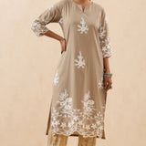 Zeenat Cotton Embroidered Kurta Set of 3