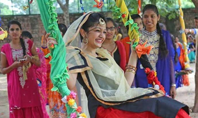 Celebrating Teej with Mayori
