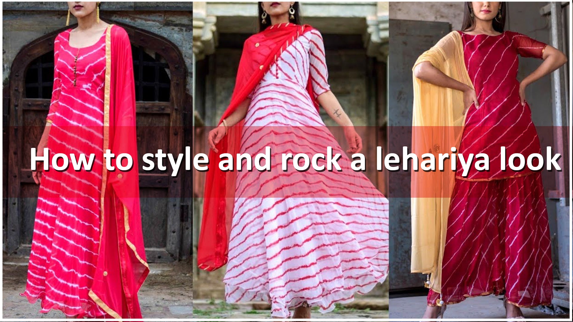 Lehariya fashion edit: How to style and rock a lehariya look