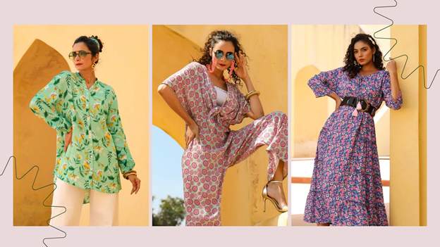Printed design dresses for every season by mayori