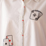 Card Story Embroidery Shirt