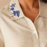 ChillWeave Beige Linen Shirt