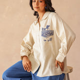 ChillWeave Beige Linen Shirt