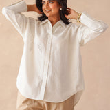 Pure Weave White Linen Shirt