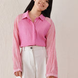 Fine Lines Pink Shirt