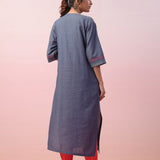 Cotton Cascade Pintuck Kurta