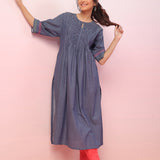 Cotton Cascade Pintuck Kurta