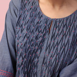 Cotton Cascade Pintuck Kurta