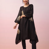 Golden Ficus Leaf Kurta