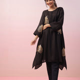 Golden Ficus Leaf Kurta