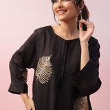 Golden Ficus Leaf Kurta