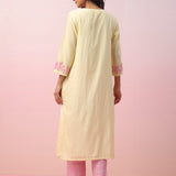 Lime Pop-Up Colour Stripes Kurta