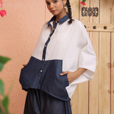 Tucked Charm Pintuck Shirt