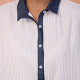 Tucked Charm Pintuck Shirt