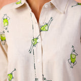 Frogger Embroidery Shirt