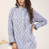 Skim Frilly Printed Tunic