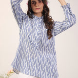 Skim Frilly Printed Tunic