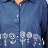 Elite Denim Embroidery Shirt
