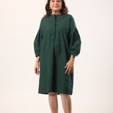 Gem Green Poplin Dress