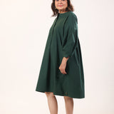 Gem Green Poplin Dress