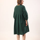 Gem Green Poplin Dress