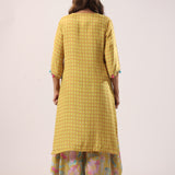 Aadya Yellow Bandhani kurta set of 2