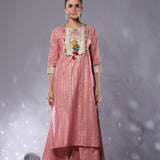 PEACHY PINK KURTA SET OF 3