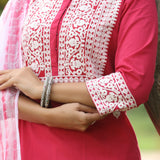 Aisha Cotton Embroidered Kurta Set of 3