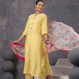 Summer Whirl Pintuck Kurta Set Of 3