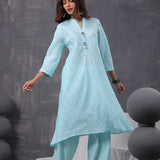 AquaAura Pintucks Kurta Set of 3