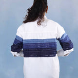 Contrast Stripe Denim Shirt