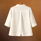 Japanese Garden Embroidered Linen Shirt