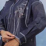 Handcrafted Bloom Denim Shirt