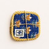 Blue Mahjong Bag Set for Tiles and Racks with mat