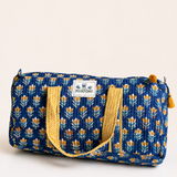 Blue Mahjong Bag Set for Tiles and Racks with mat