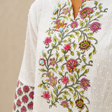 Gulnaar Bloom Handblock Kurta