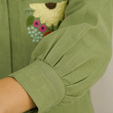 Flora Meadow Embroidered Linen Shirt