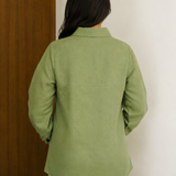 Flora Meadow Embroidered Linen Shirt